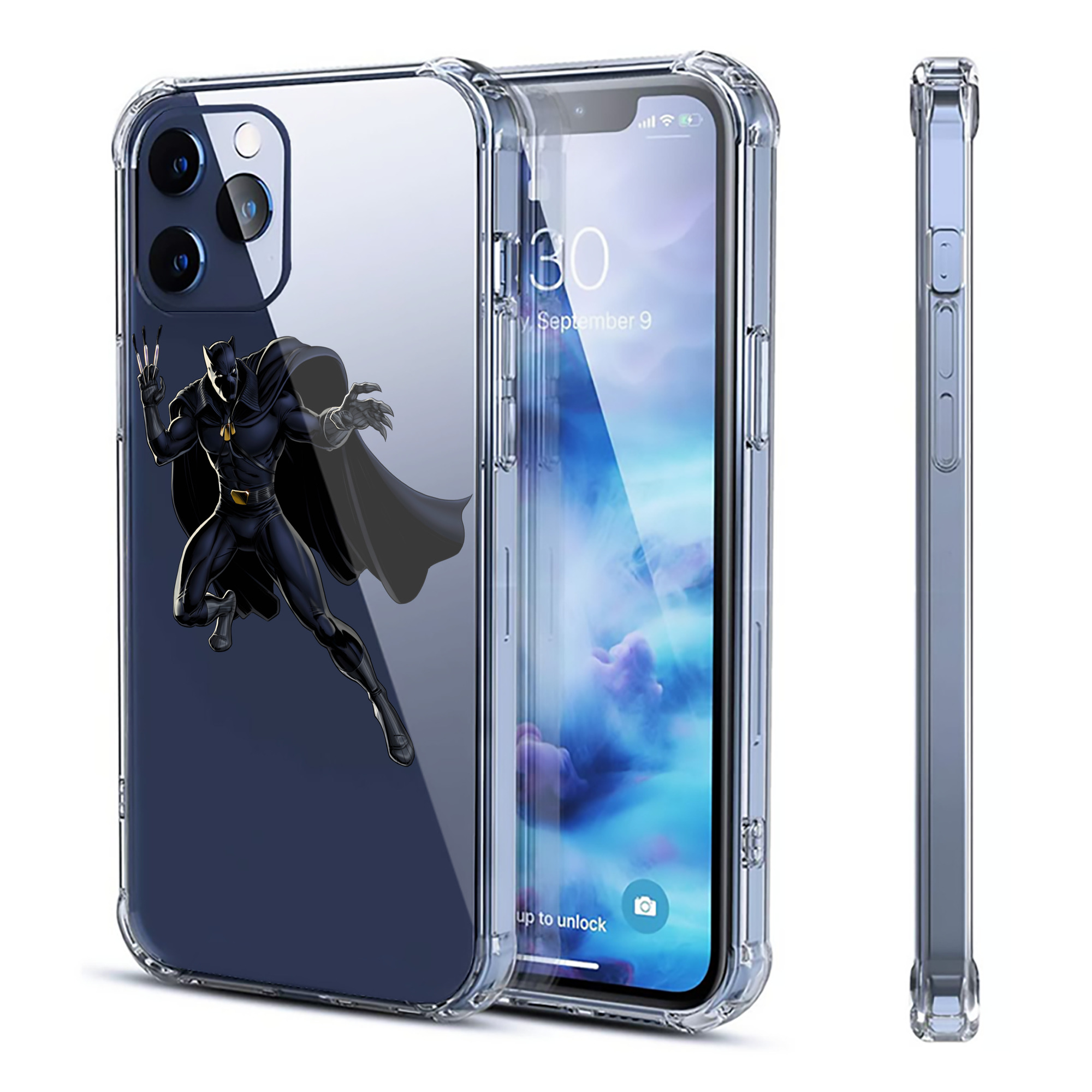 （画像用） アベンジャーズ The Avengers 【iPhone 12シリーズ対応】透明スマホケース（クリアソフトケース）
